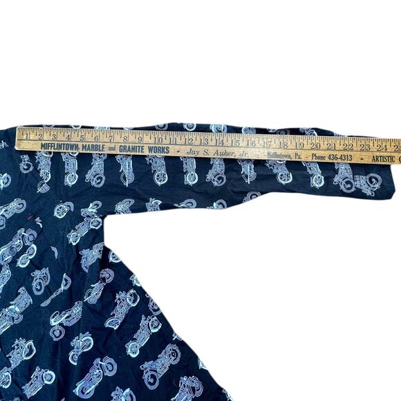 Motorcycle AOP Western Free Planet Button Down Size Small - Picture 4 of 5